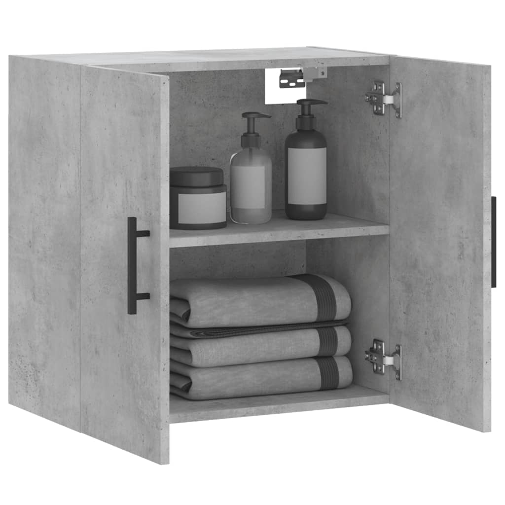 Wandschrank Betongrau 60x31x60 cm Holzwerkstoff