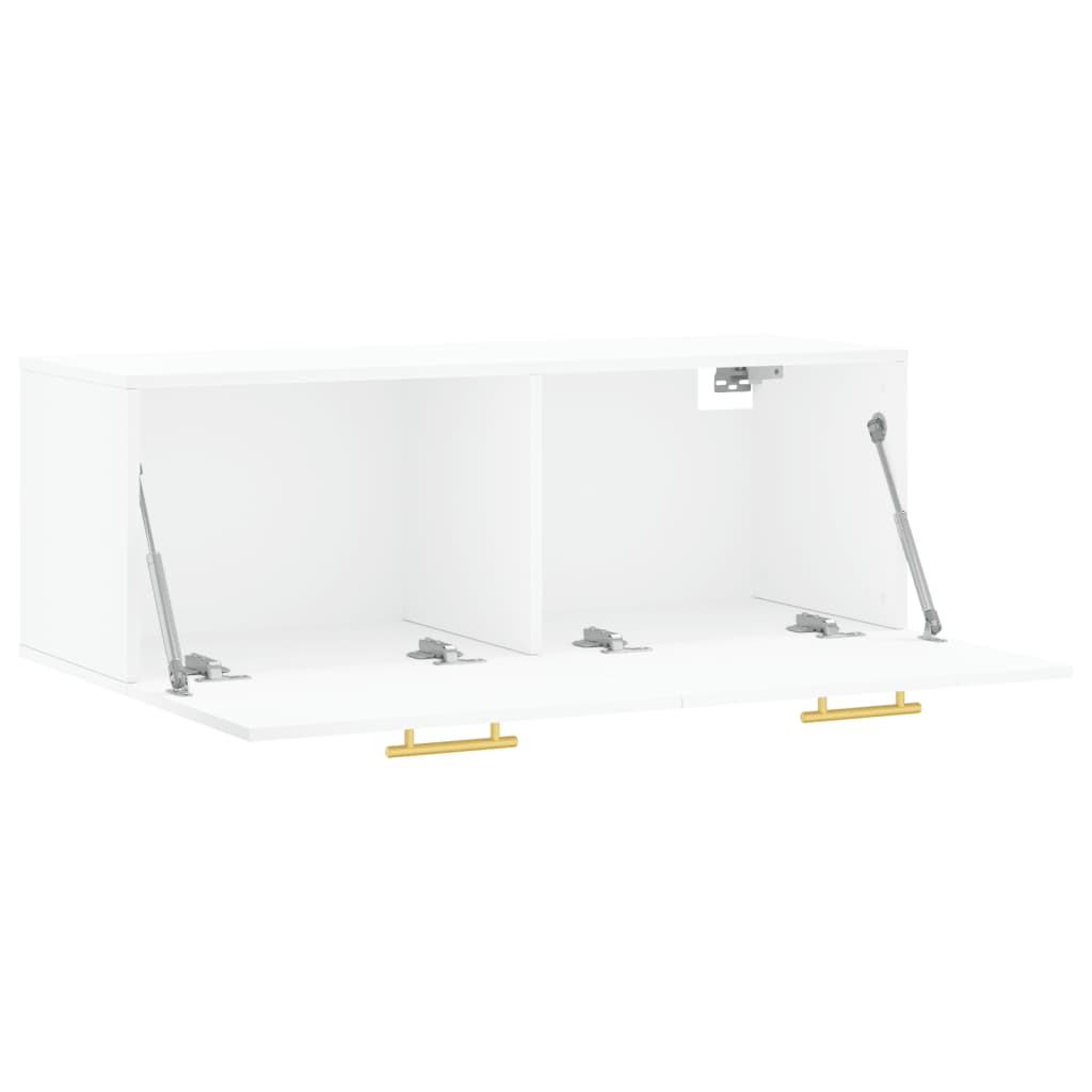 Wandschrank Weiß 100x36,5x35 cm Holzwerkstoff
