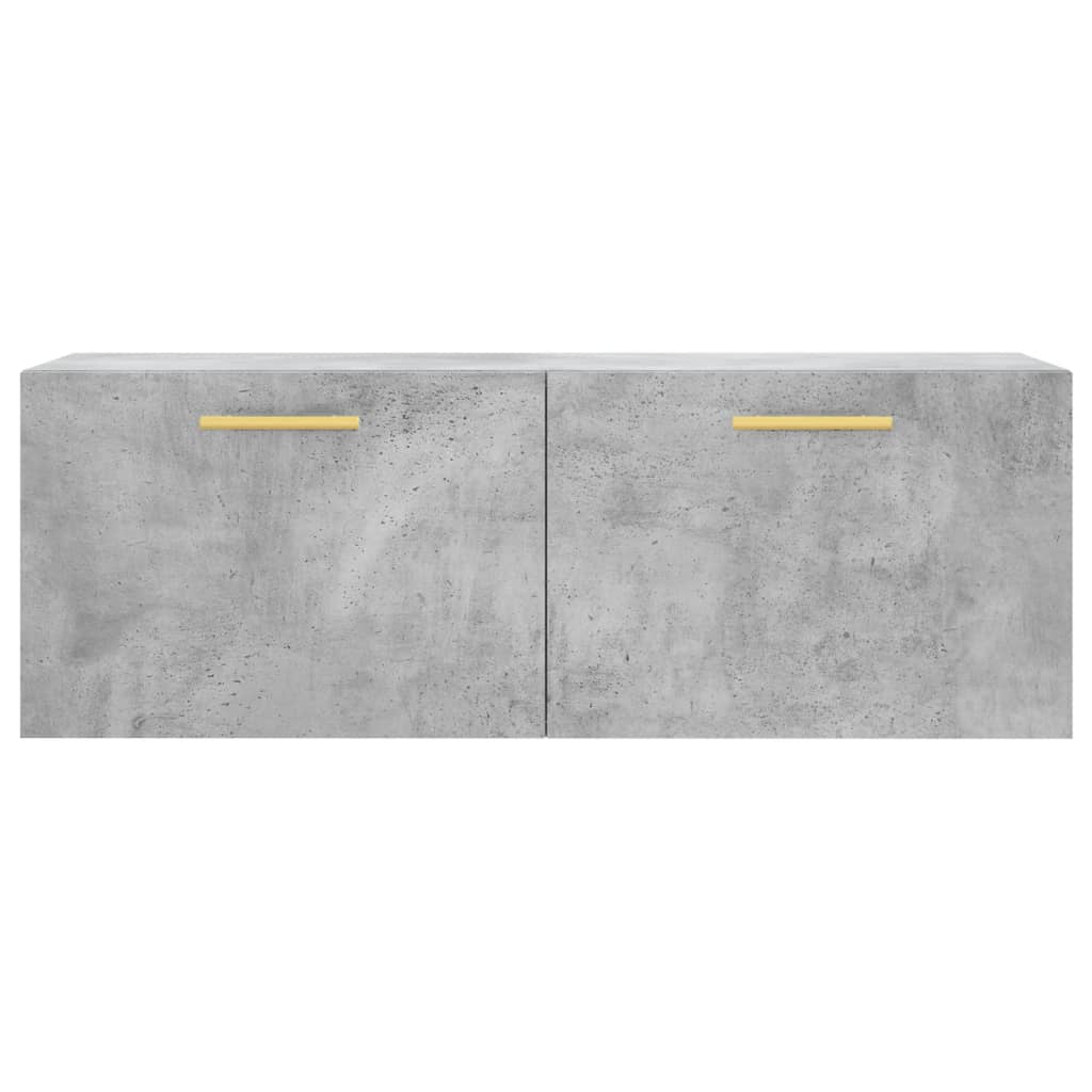 Wandschrank Betongrau 100x36,5x35 cm Holzwerkstoff