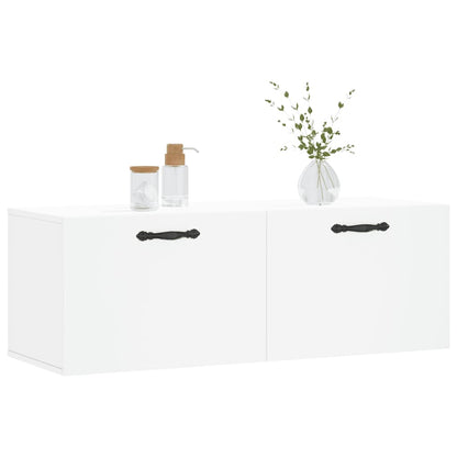 Wandschrank Weiß 100x36,5x35 cm Holzwerkstoff