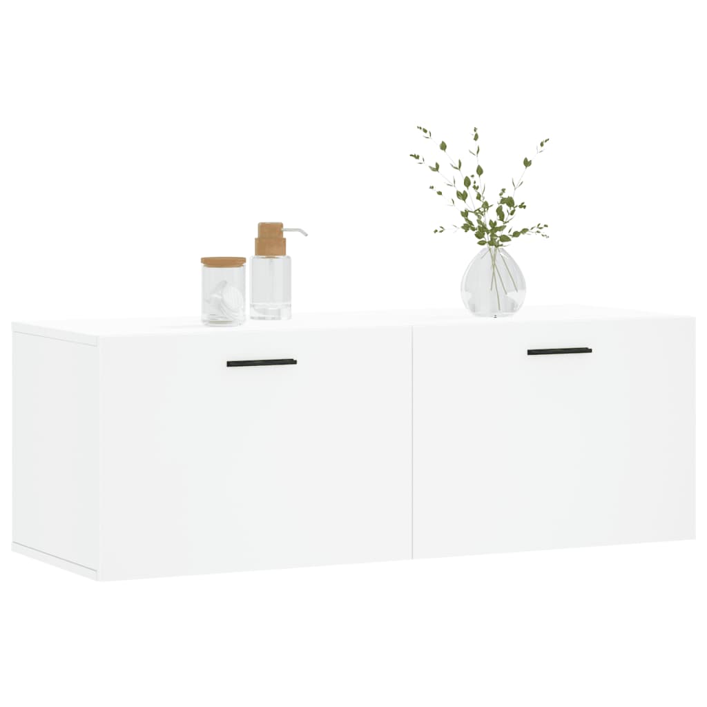 Wandschrank Weiß 100x36,5x35 cm Holzwerkstoff