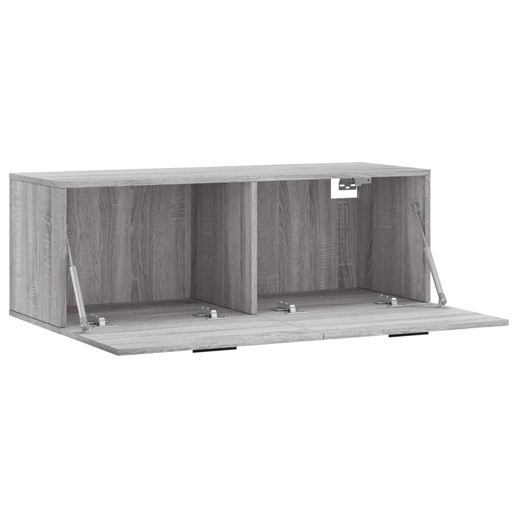 Wandschrank Grau Sonoma 100x36,5x35 cm Holzwerkstoff