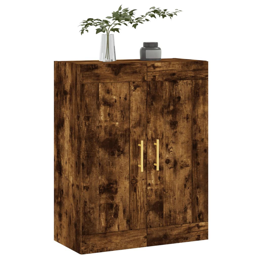 Wandschrank Räuchereiche 69,5x34x90 cm Holzwerkstoff