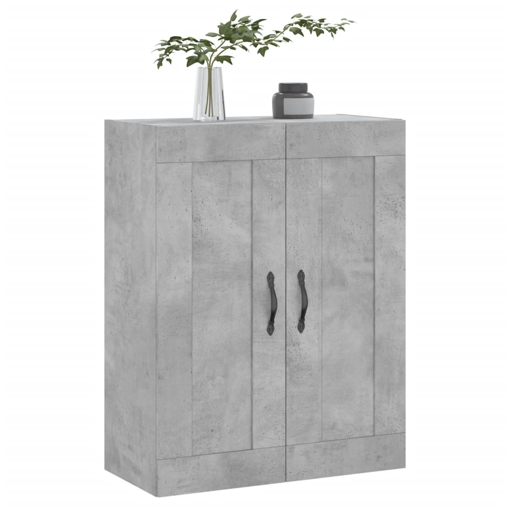 Wandschrank Betongrau 69,5x34x90 cm Holzwerkstoff