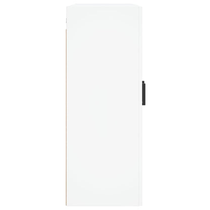 Wandschrank Weiß 69,5x34x90 cm Holzwerkstoff