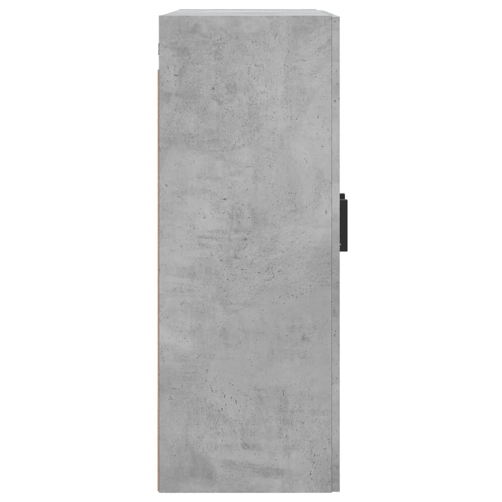 Wandschrank Betongrau 69,5x34x90 cm Holzwerkstoff