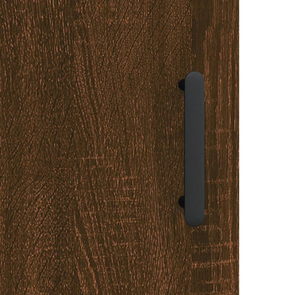 Wandschrank Braun Eichen-Optik 69,5x34x90 cm Holzwerkstoff