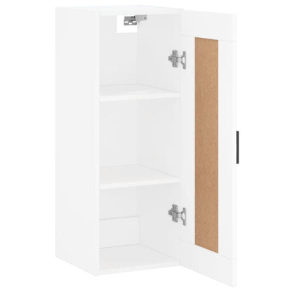 Wandschrank Weiß 34,5x34x90 cm Holzwerkstoff
