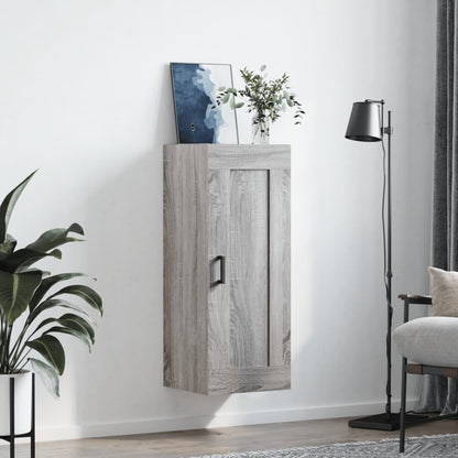 Wandschrank Grau Sonoma 34,5x34x90 cm Holzwerkstoff