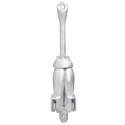 Klappanker mit Seil Silbern 2,5 kg Temperguss