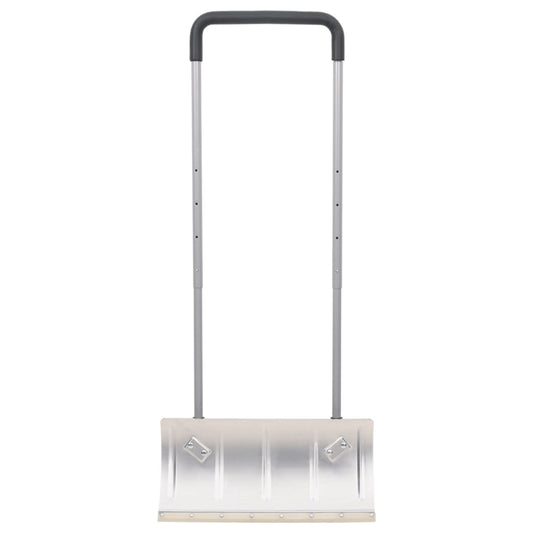 Schneeschieber mit Teleskopgriff Silbern 61 cm Stahl