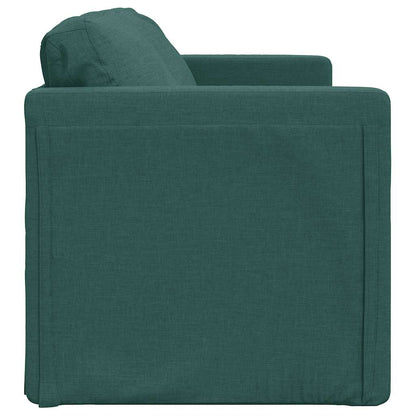 Bodensofa mit Schlaffunktion Dunkelgrün 112x174x55 cm Stoff