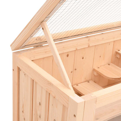 Hamsterkäfig 60x35,5x42 cm Massivholz Tanne