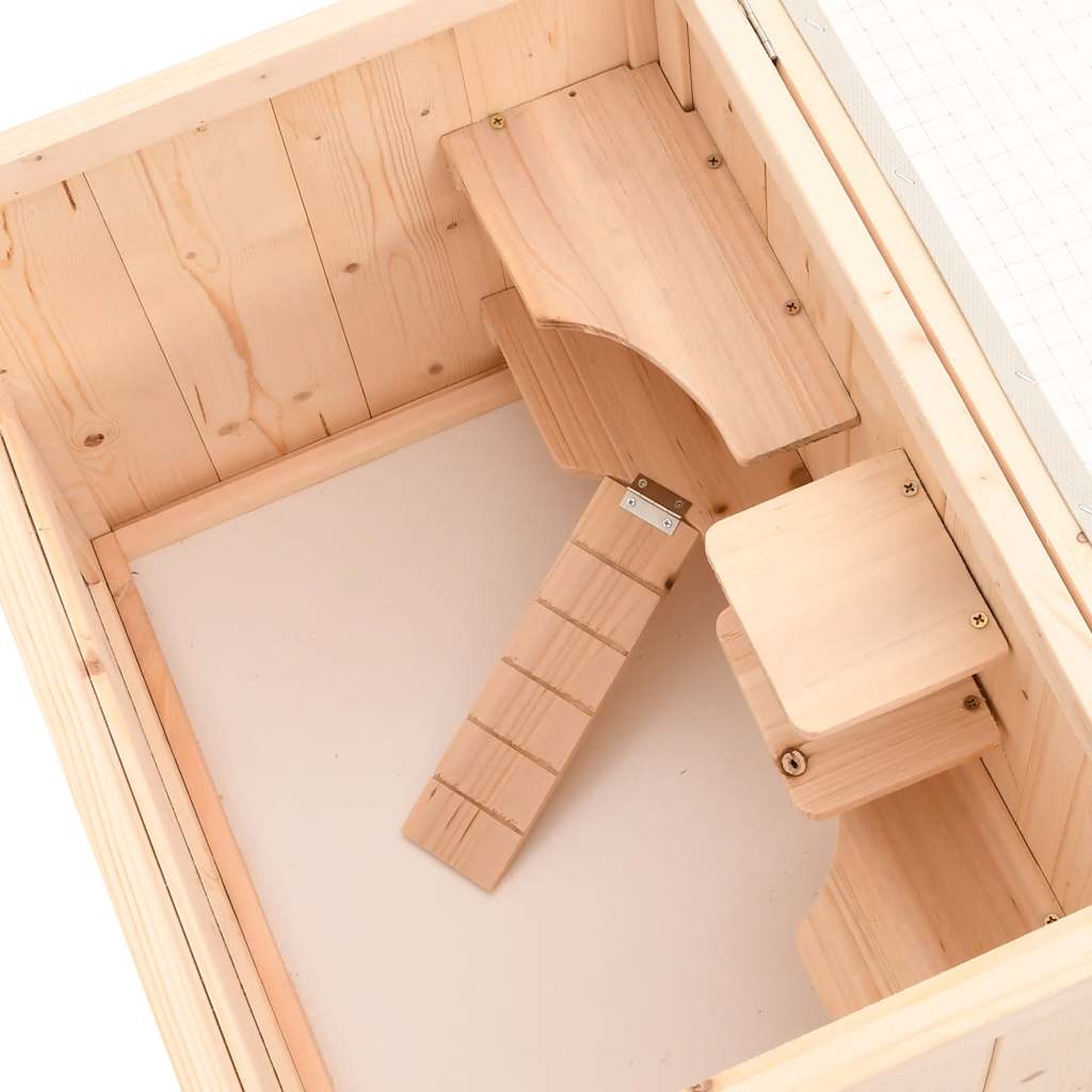 Hamsterkäfig 55 x 40 x 80 cm Massivholz Tanne