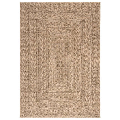 Teppich ZIZUR 140x200 cm Jute-Optik Indoor und Outdoor
