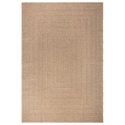 Teppich ZIZUR 200x290 cm Jute-Optik Indoor und Outdoor