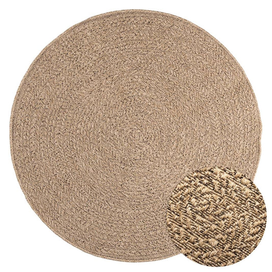 Teppich ZIZUR 120 cm Jute-Optik Indoor und Outdoor