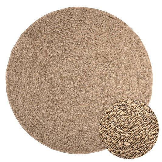 Teppich ZIZUR 160 cm Jute-Optik Indoor und Outdoor