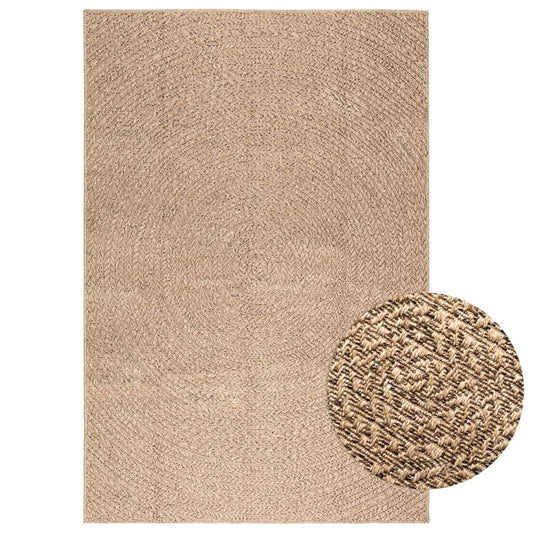 Teppich ZIZUR 140x200 cm Jute-Optik Indoor und Outdoor