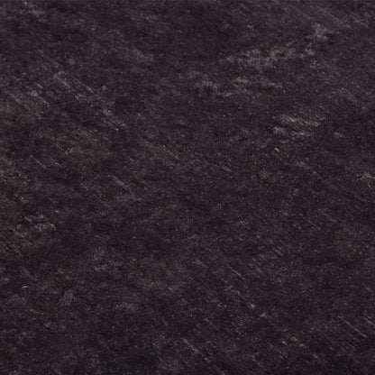 Teppich Waschbar Schwarz und Golden 400x300 cm Rutschfest
