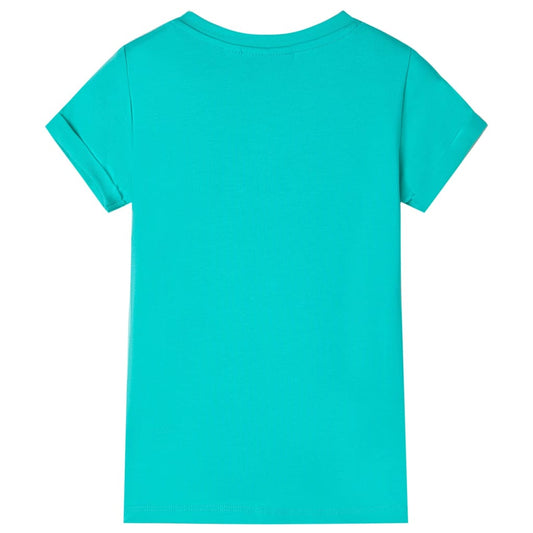 Kinder-T-Shirt Minzgrün 116