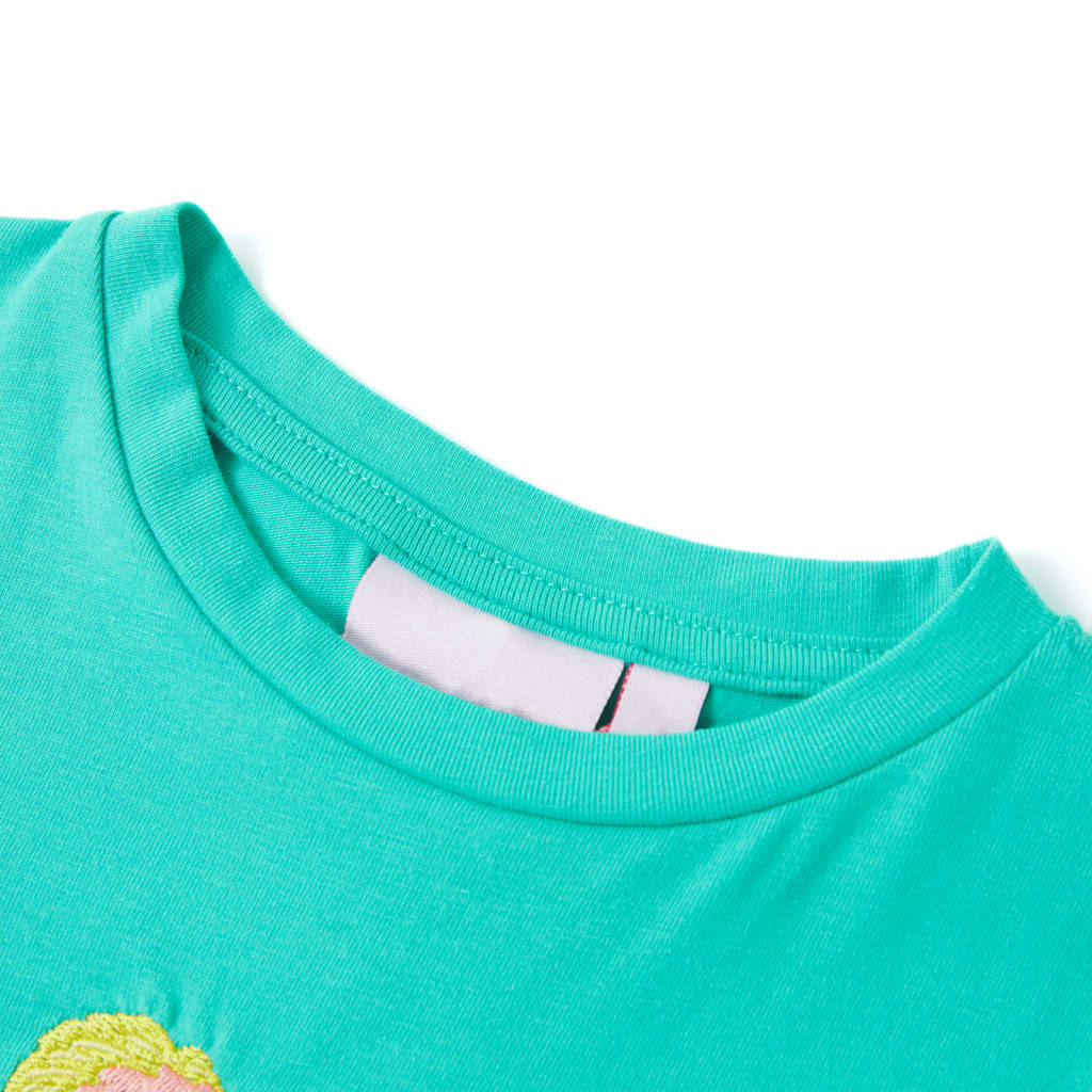 Kinder-T-Shirt Minzgrün 140
