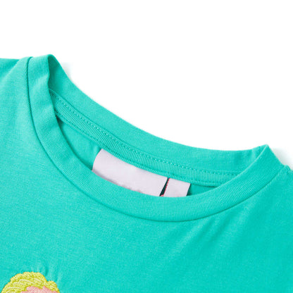 Kinder-T-Shirt Minzgrün 140