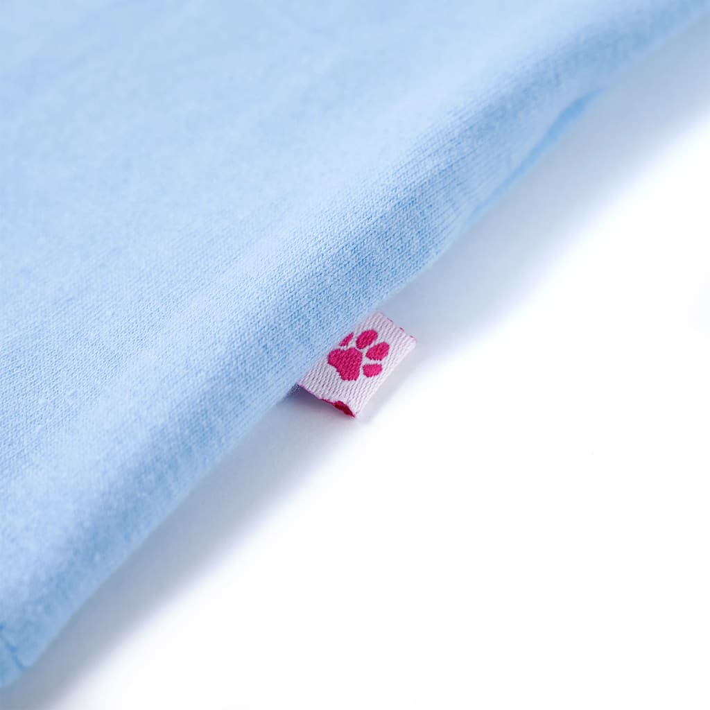 Kinder-T-Shirt mit Rüschenärmeln Hellblau 104