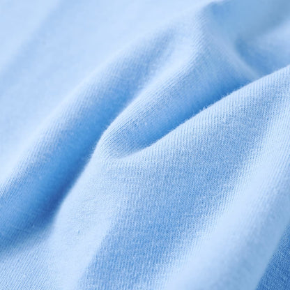 Kinder-T-Shirt mit Rüschenärmeln Hellblau 104