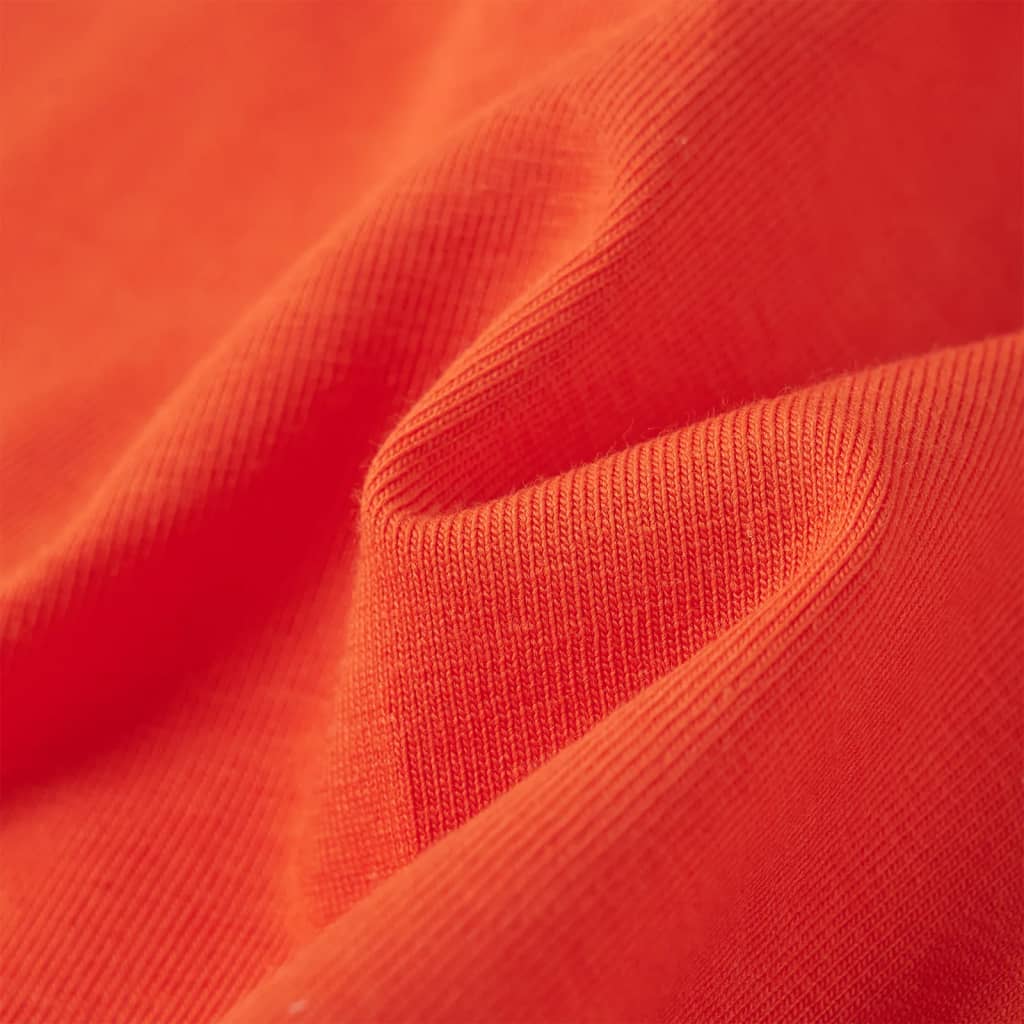 Kinder-T-Shirt Dunkelorange 140