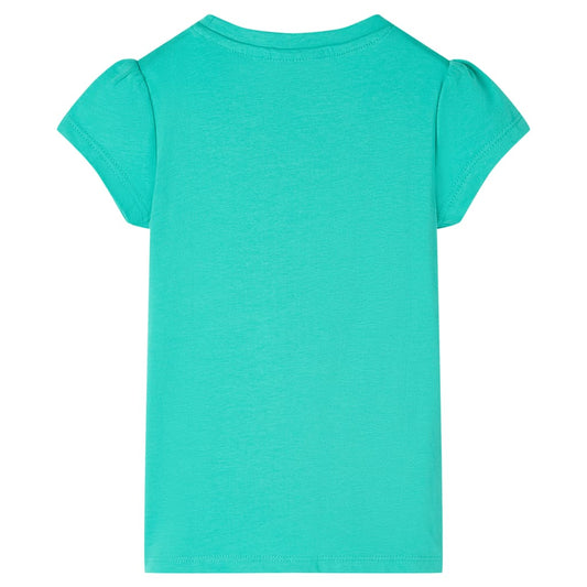Kinder-T-Shirt Minzgrün 92