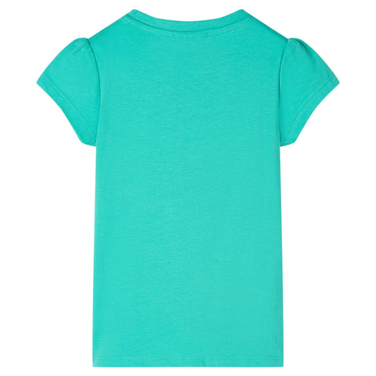Kinder-T-Shirt Minzgrün 128
