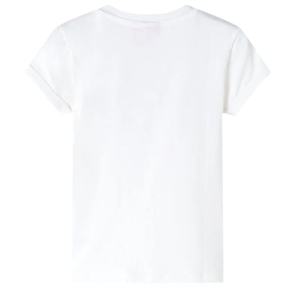 Kinder-T-Shirt Ecru 140