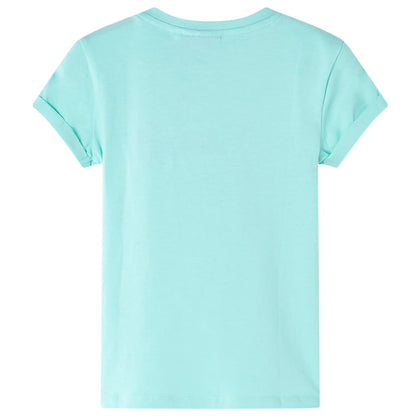 Kinder-T-Shirt Helles Minzgrün 92