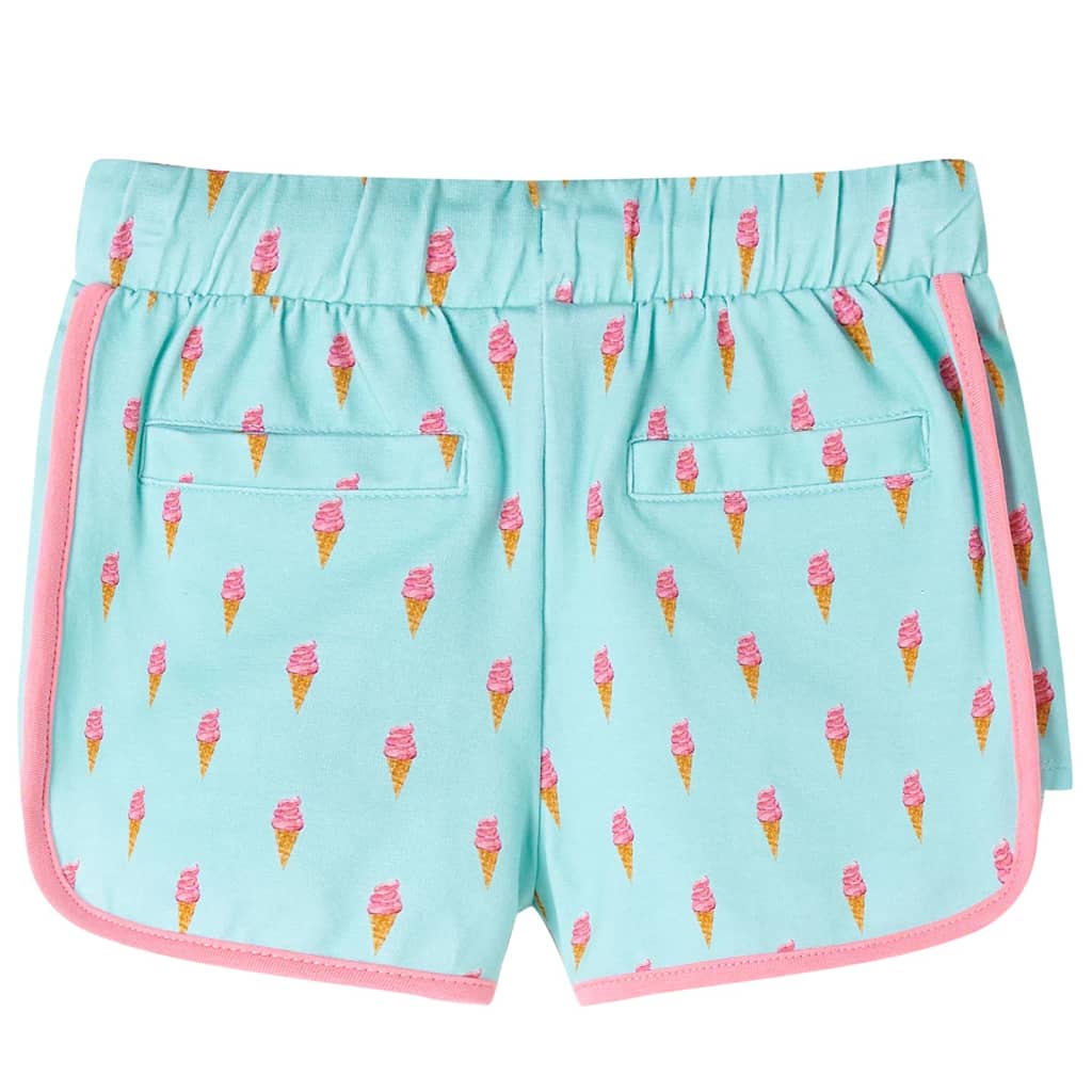 Kindershorts mit Kordelzug Helles Minzgrün 92