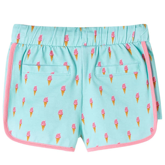 Kindershorts mit Kordelzug Helles Minzgrün 92
