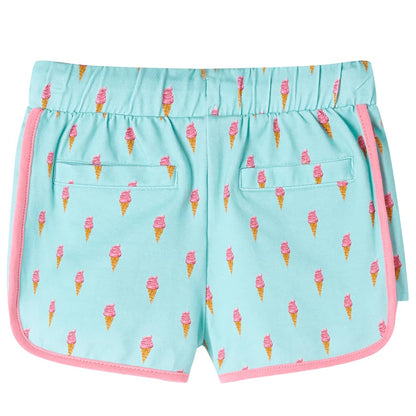 Kindershorts mit Kordelzug Helles Minzgrün 116