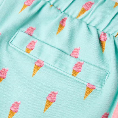 Kindershorts mit Kordelzug Helles Minzgrün 128