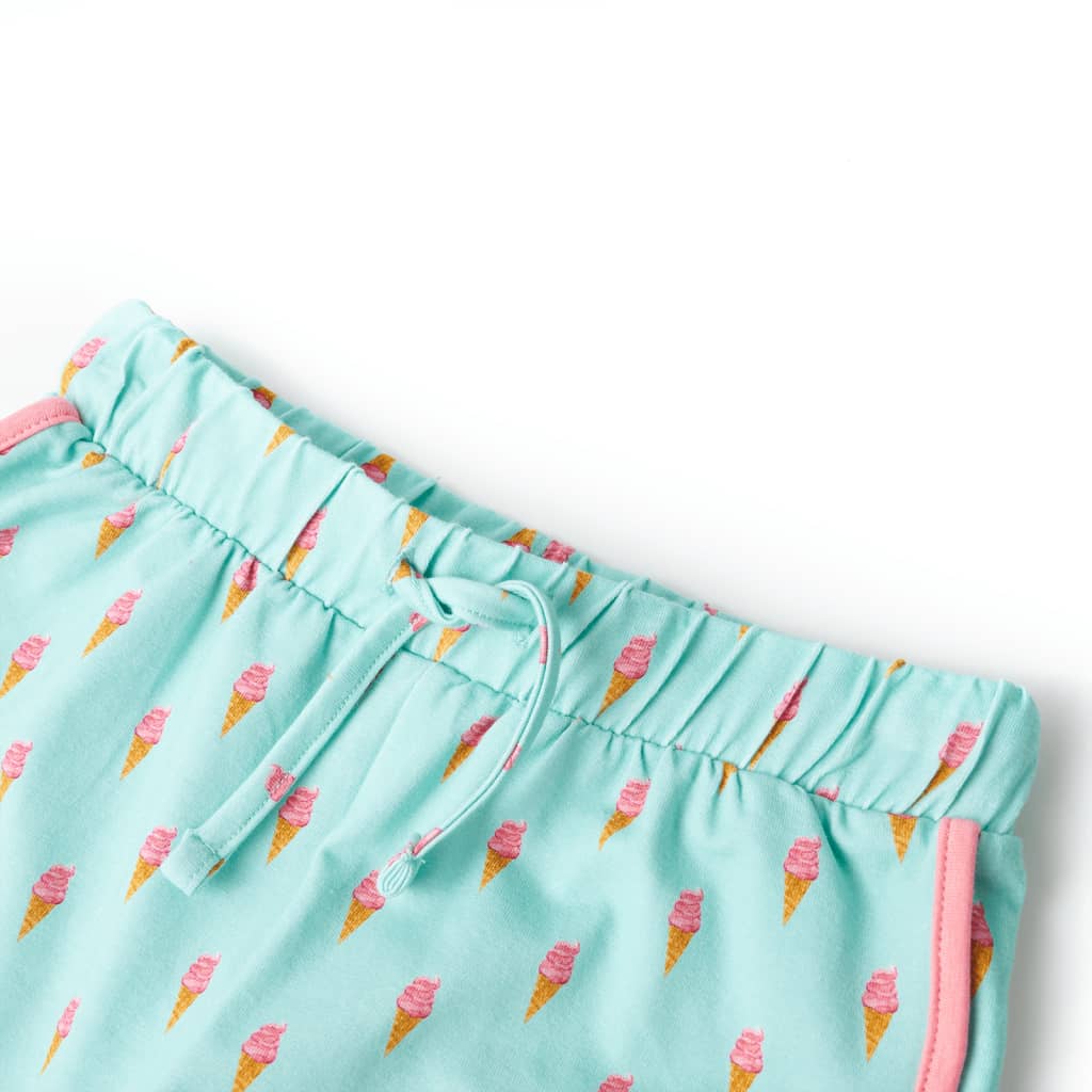Kindershorts mit Kordelzug Helles Minzgrün 140