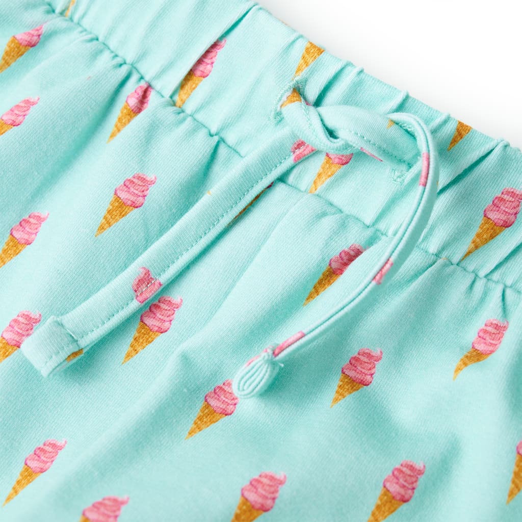 Kindershorts mit Kordelzug Helles Minzgrün 140