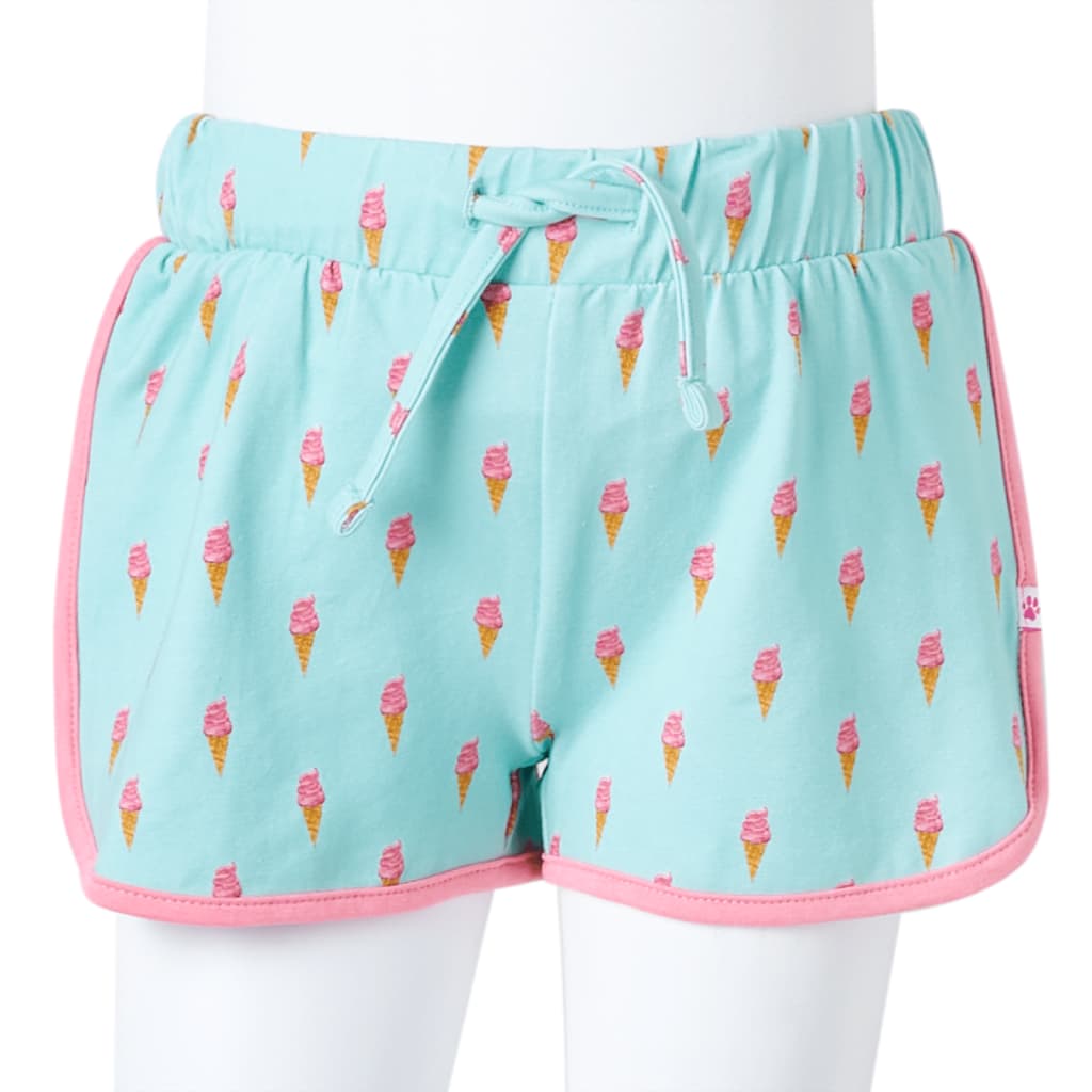 Kindershorts mit Kordelzug Helles Minzgrün 140