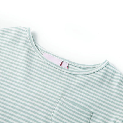 Kinderkleid mit Rüschenärmeln Minzgrün 116