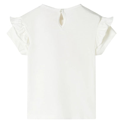Kinder-T-Shirt Ecru 140