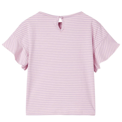Kinder-T-Shirt mit Rüschenärmeln Lila 92