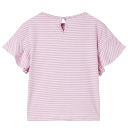 Kinder-T-Shirt mit Rüschenärmeln Lila 140