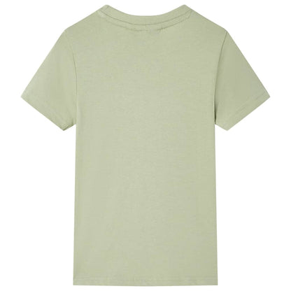 Kinder-Kurzarmshirt Hellkhaki 92