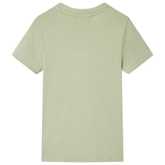 Kinder-Kurzarmshirt Hellkhaki 92