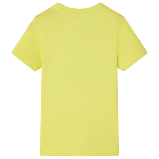 Kinder-Kurzarmshirt Gelb 116