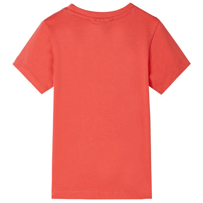 Kinder-T-Shirt Hellrot 92