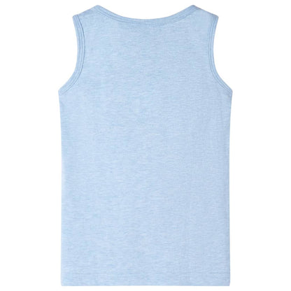 Kinder-Tanktop Hellblau Melange 140